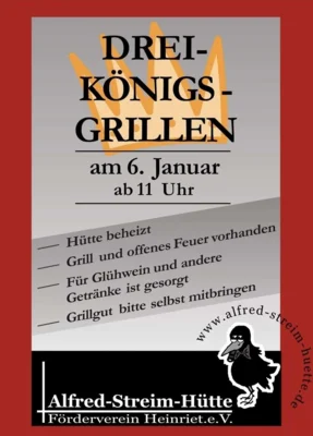 Ankündigung Drei-Königs-Grillen 2026 (Bild vergr&ouml;&szlig;ern)