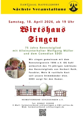 Meldung: Wirtshaussingen 2026
