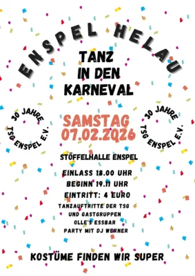 Meldung: Tanz in den Karneval am 07.02.2026