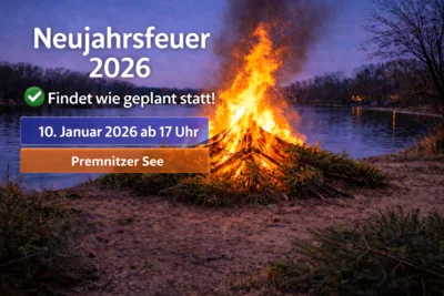 Neujahrsfeuer Stadt Premnitz (Bild vergr&ouml;&szlig;ern)