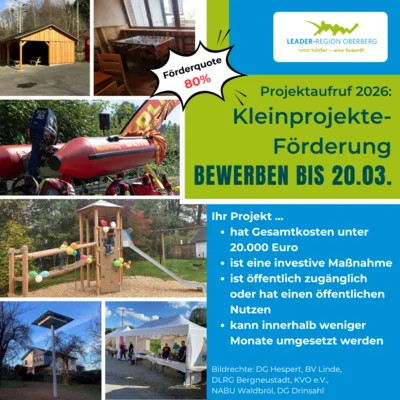 Meldung: Kleinprojekte-Förderung 2026