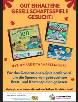 Foto zur Meldung: Gut erhaltene Gesellschaftsspiele gesucht-Seniorenquatiersmangerin