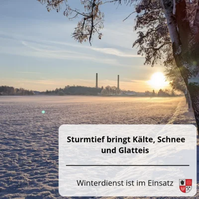 Sturmtief bringt Kälte, Schnee und Glatteis – Winterdienst ist im Einsatz (Bild vergr&ouml;&szlig;ern)