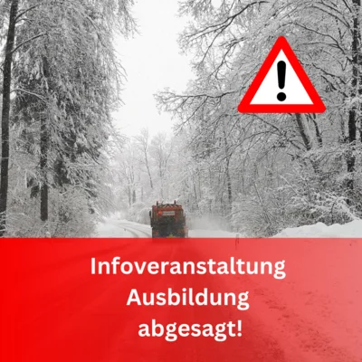 Absage Infoveranstaltung