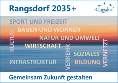 Foto: Grafik mit den Inhalten des Konzepts © Gemeinde Rangsdorf - AL22 Foto zur Meldung: Integriertes Gemeindeentwicklungskonzept genehmigt