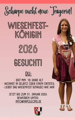 Wiesenfestkönigin 2026 gesucht! (Bild vergr&ouml;&szlig;ern)