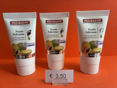 Meldung: Sondergröße Fruchfußcreme