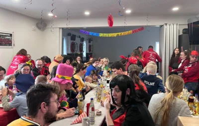 Buntes Treiben bot der Kinderfasching 2026 im Sportheim des FCR (Bildnachweis: AS) (Bild vergr&ouml;&szlig;ern)