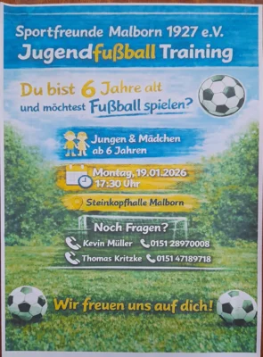 Jugendfußballtraining (Bild vergr&ouml;&szlig;ern)