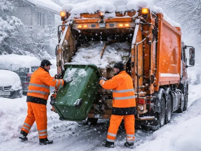 Pressemitteilung der Gemeinde Wehretal vom 12.01.2026: Verzögerungen bei der Müllabfuhr aufgrund der winterlichen Wetterlage (Bild vergr&ouml;&szlig;ern)