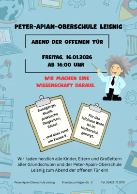 Peter-Apian-Oberschule Leisnig - Abend der offenen Tür am 16.01.2026 (Bild vergr&ouml;&szlig;ern)