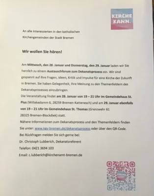 Vorschaubild zur Meldung: Austauschtreffen zum Dekanatsprozess