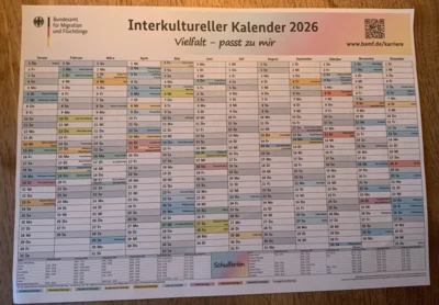 Foto zu Meldung: Interkultureller Kalender 2026