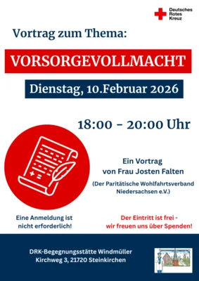 Deutsches Rotes Kreuz - Vortrag zum Thema Vorsorgevollmacht am 10. Februar 2026 (Bild vergr&ouml;&szlig;ern)
