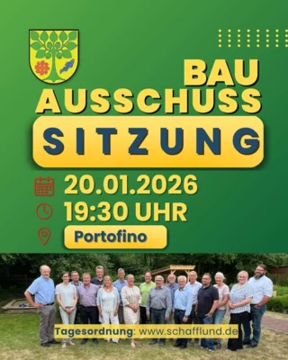 Einladung zur Bauausschusssitzung