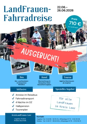 LandFrauen-Fahrradreise in die wunderschöne Ijssel-Region (Niederlande)