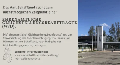 Stellenangebot: ehrenamtliche Gleichstellungsbeauftragte (w/d)