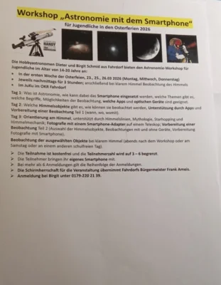 Workshop "Astronomie mit dem Smartphone