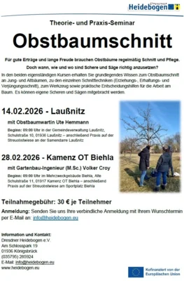 Obstbaumschnitt Theorie- und Praxis-Seminar (Bild vergr&ouml;&szlig;ern)