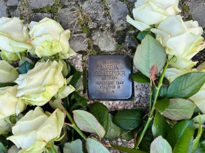 Stolperstein von Martha Schlesinger in Wittenberge I Foto: Martin Ferch (Bild vergr&ouml;&szlig;ern)