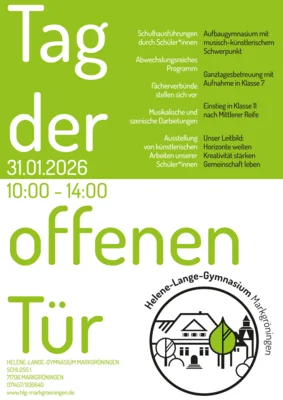 Meldung: Herzliche Einladung zum Tag der offenen Tür 2026!