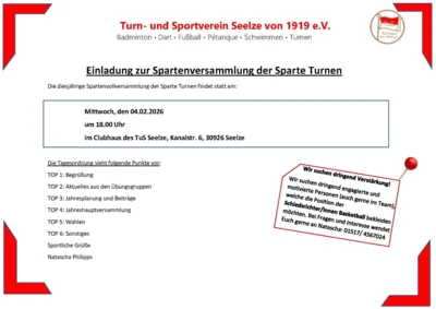 Spartenversammlung Turnen (Bild vergr&ouml;&szlig;ern)