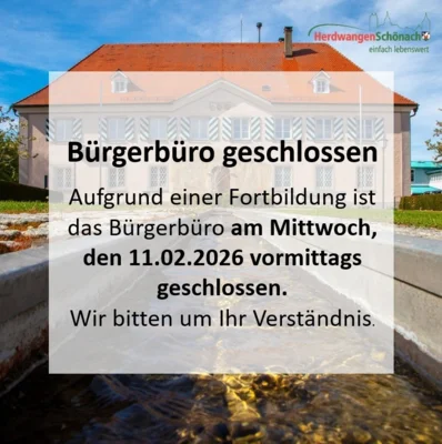 Bürgerbüro geschlossen (Bild vergr&ouml;&szlig;ern)