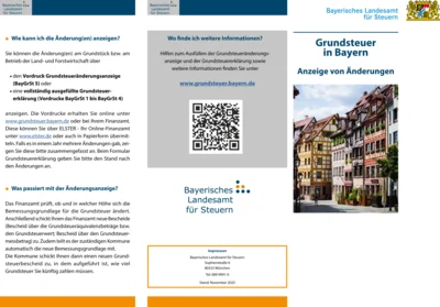 Markt Wiesenttal - Grundsteuer in Bayern - Änderungen Anzeigen