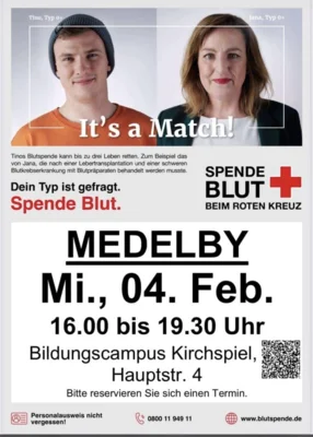 Blutspenden in Medelby