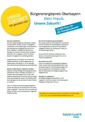 Bürgerenergiepreis 2026 in Oberbayern