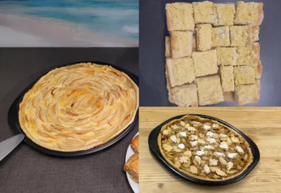 Zusammenschnitt Apfelkuchen (Bild vergr&ouml;&szlig;ern)