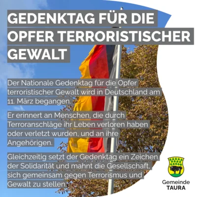 Meldung: Nationaler Gedenktag für die Opfer terroristischer Gewalt