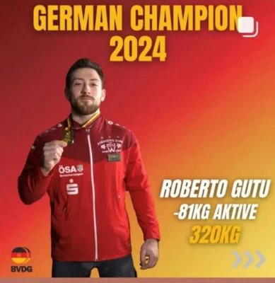 Foto: Roberto Gutu wird Deutscher Meister 2024 Foto zur Meldung: Roberto Gutu wird Deutscher Meister 2024
