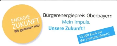 Jetzt für den Bürgerenergiepreis Oberbayern 2026 bewerben (Bild vergr&ouml;&szlig;ern)