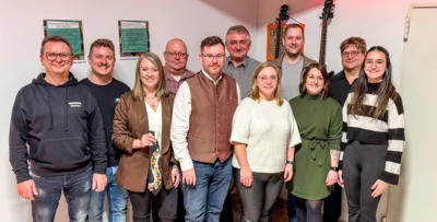 Die neugewählte Vorstandschaft der Wickendorfer Musikanten. (Bild vergr&ouml;&szlig;ern)