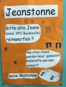 Meldung: Jeans-Recycling – Jeanstonne