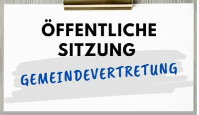 Bekanntmachung zur Sitzung der Gemeindevertretung (Bild vergr&ouml;&szlig;ern)
