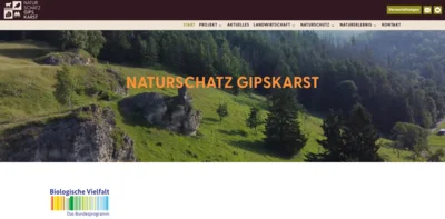Startseite der Projekt-Website (Bild vergr&ouml;&szlig;ern)