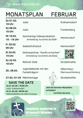 Monatsplan Februar