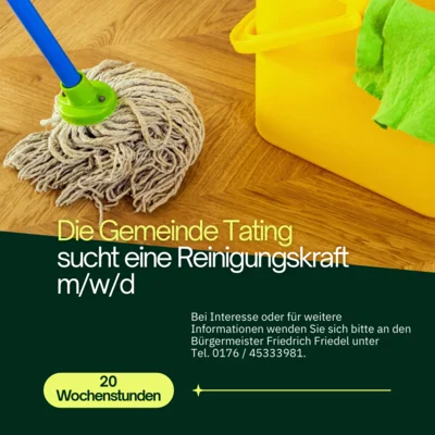 Reinigungskraft gesucht (Bild vergr&ouml;&szlig;ern)