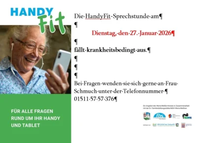 Handy Fit fällt am 27.02.2026 krankheitsbedingt aus (Bild vergr&ouml;&szlig;ern)