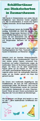 Schäfflertänzer aus Dinkelscherben besuchen Zusmarshausen (Bild vergr&ouml;&szlig;ern)