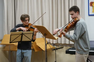 Duo Kammermusik Violine/Viola tritt bei Jugend musiziert an.
