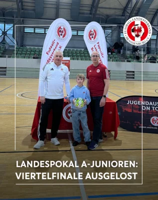 Lausitz-Arena als Losbühne: Viertelfinale im Landespokal der A-Junioren gezogen