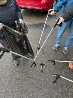 Müll Aktion mit der Klasse B1