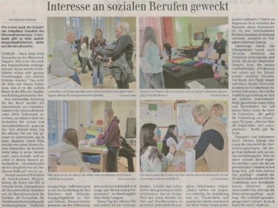 Foto zur Meldung: Interesse an sozialen Berufen geweckt