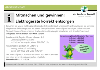 Mitmachen und gewinnen - Elektrogeräte richtig entsorgen