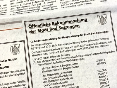 Aktuelle Bekanntmachungen