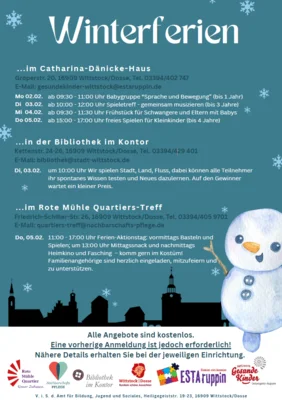Angebote für die Winterferien