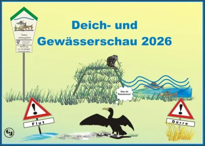 Karikatur Deich-und Gewässerschau 2026